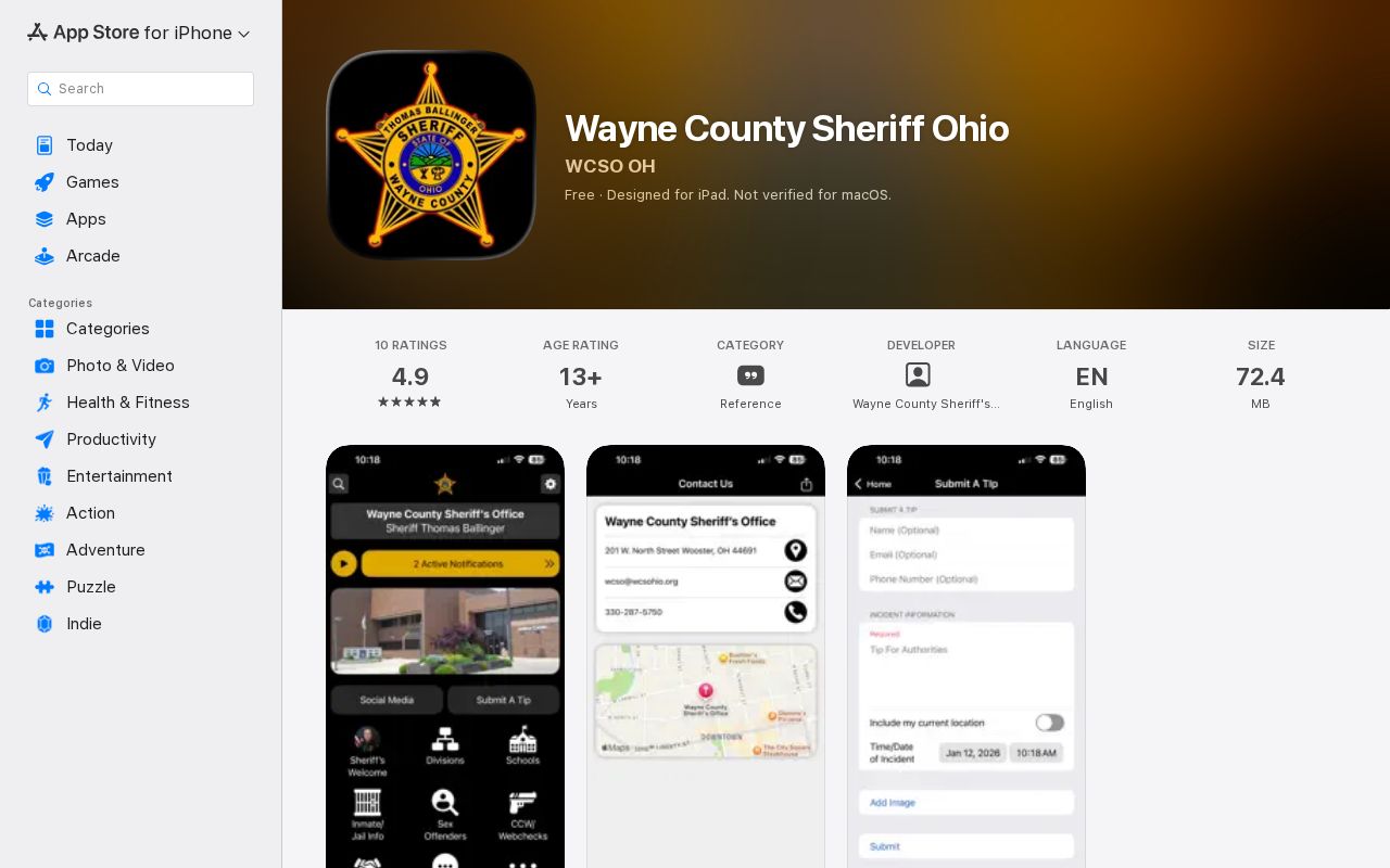 Wayne County Sheriff Ohio app for same-day release checks